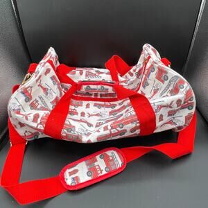 Jane Marie Red Fire Truck Weekend Duffle Bag